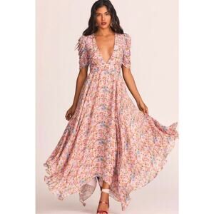 LoveShackFancy Empire Waist Akira Dress (D1434-1132) Size 4